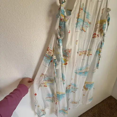 Calypso St. Barth NWT Poolside Resort Beach Cover Up Midi Dress Vintage Coast XL