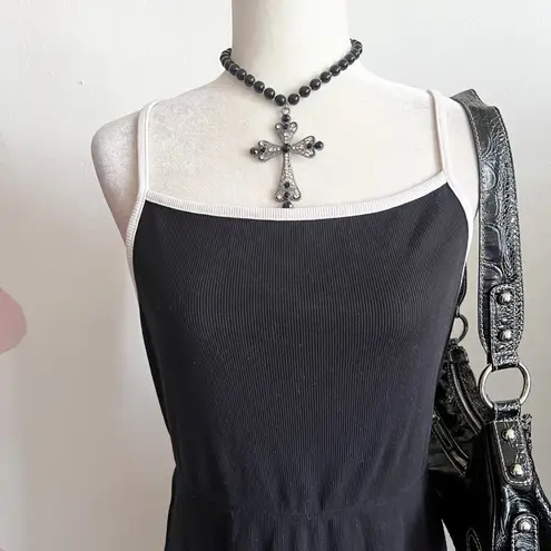 Vans  Black‎ Ribbed Babydoll Dress Y2K 90s Indie Sleaze Skater Large - Image 2