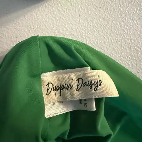 Dippin' Daisy's Dippin’ Daisy’s Green Tube Top Bikini size Medium Made in USA