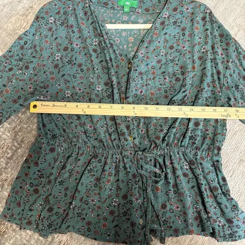 Dip Woodland Ditsy Floral Button