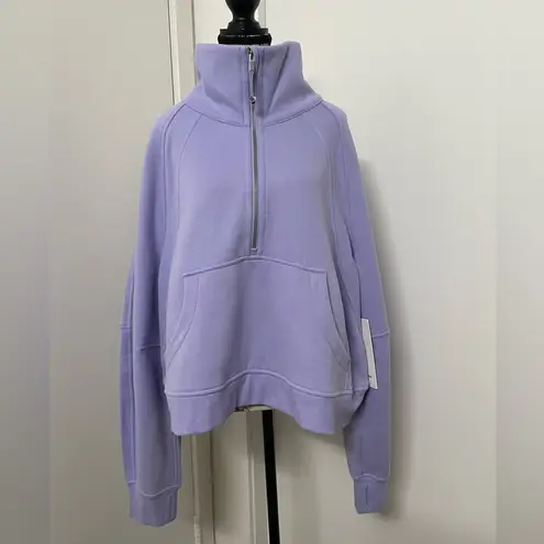 Lululemon Scuba Oversized Funnel - Neck Half Zip - Lilac Smoke