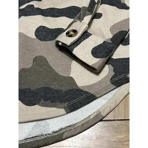 Mystree Camo Sweater Jacket S Button Outdoor Preppy Camping Western Cowgirl