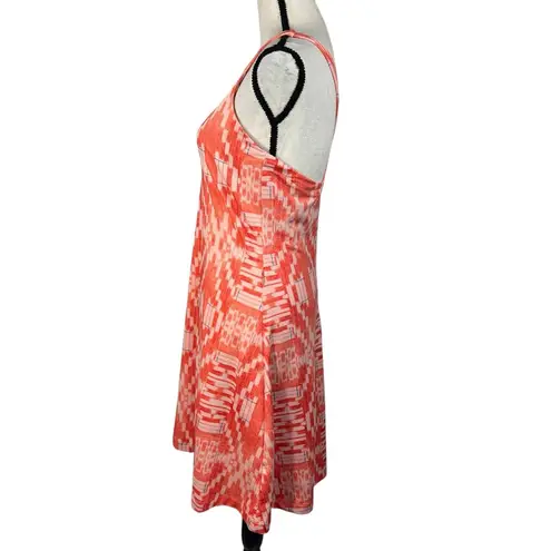 Title Nine Medium Yes Dress Inca Stretch Fit 'n Flare Shelf Bra Zipper Pockets