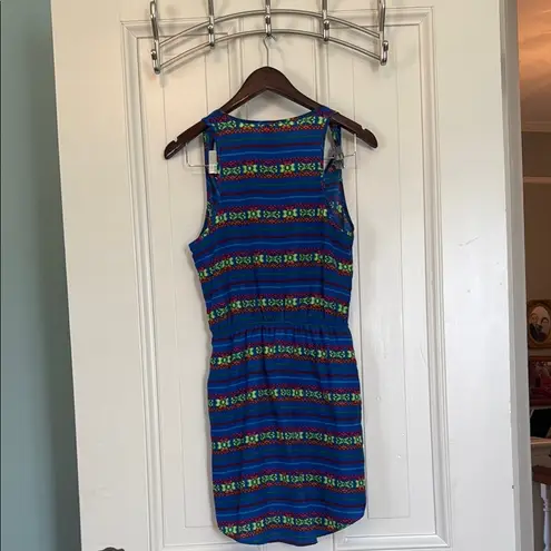 Eight Sixty Blue Sundress Sleeveless Scoop Neck Resort Wear