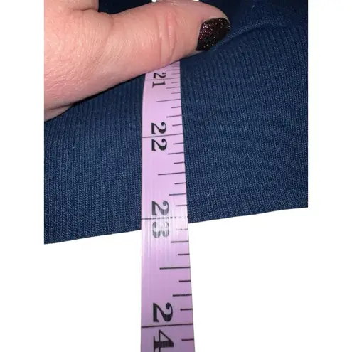 Basic Editions VTG 1990’s Dog & Cat Floral Sweatshirt Collared Navy Small USA Blue