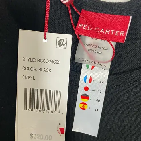 Red Carter NWT $120 Cotton Open-Side Cover-Up Dress L