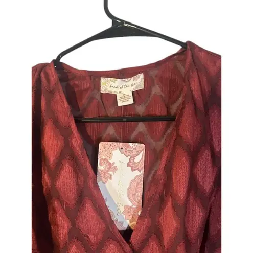 Band of the Free Maroon Long Sleeve Diamond Pattern V