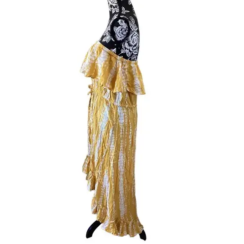 Blue Island Nwt Yellow Ruffled Sundress Size Medium