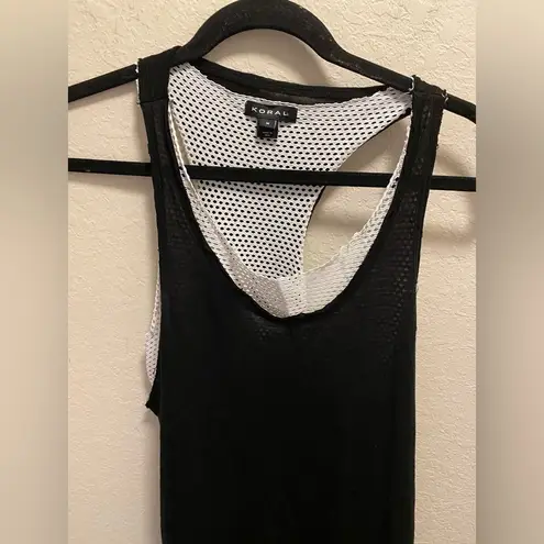 Koral  Villa Tank Top in Black White