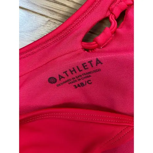 Athleta  Red Underwire Sports Bra 34 B/C