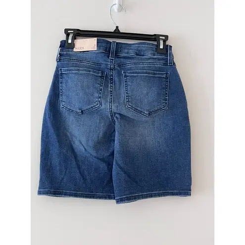 NYDJ  Ella Side Seam Slits Jean Shorts Women's Size 0 Clean Affection Denim NWT