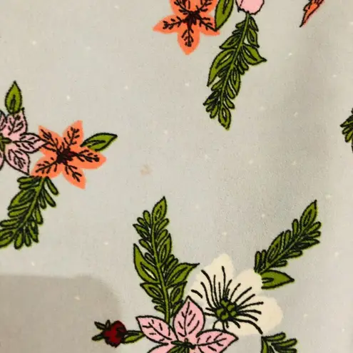 Live 4 Truth Women's Cropped Top Floral Bottom Bow Tie Ruffle Sleeve Multi Small