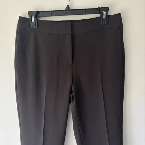 St. John Black Dress Pant Straight Leg High Waist Slack Trouser Formal Office