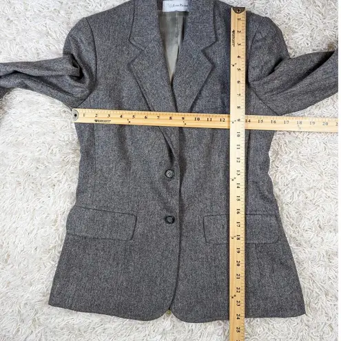 Vintage Evan Picone Two Piece Wool Skirt Suit Gray Vintage Size 8 Modern Size 0