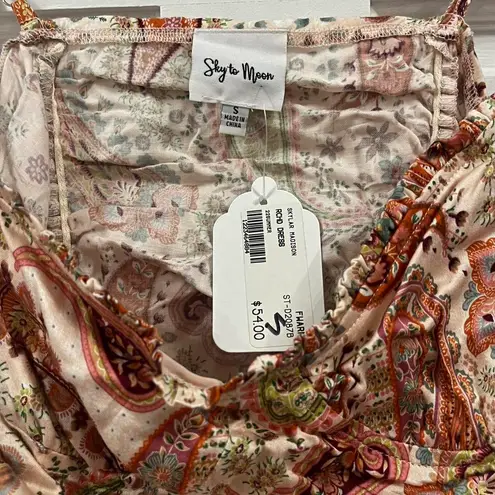 Sky to Moon Mini Paisley Bodycon Dress