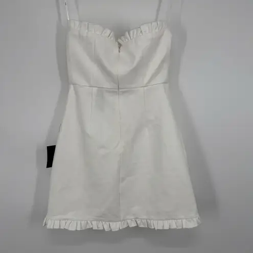 Lulus  Little Lovely Ivory Strapless Mini Dress Size S White Bridal Bachelorette