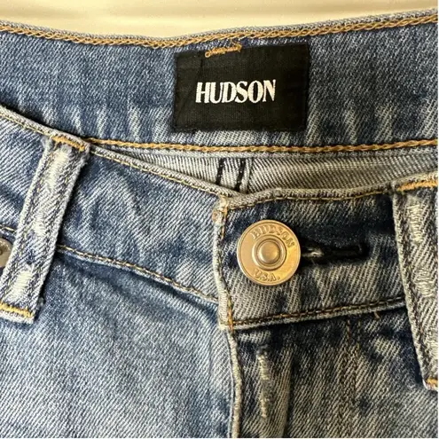 Hudson Jeans  Women’s High Rise Straight Denim Light Wash Size 25 Zoeey Deep Cuff