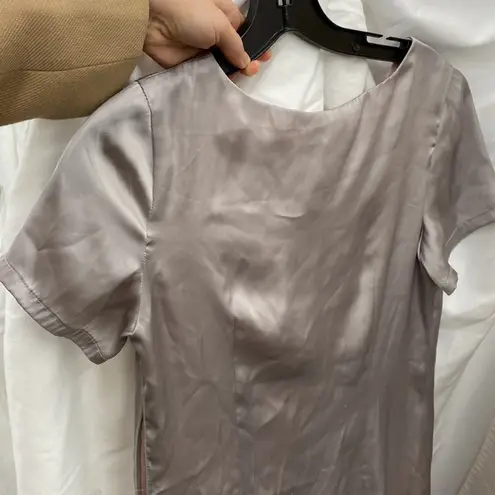 Moschino 100% silk dress with crepe organza flowers xxs