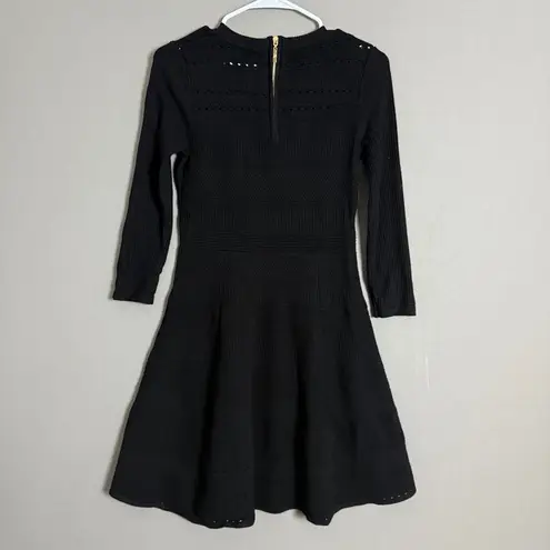 Eliza J sz M black knit mini dress