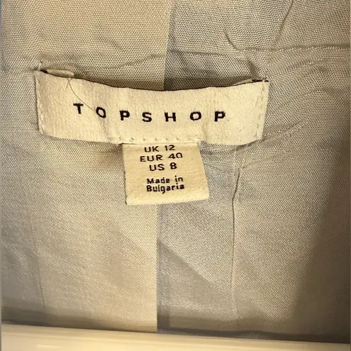 Topshop  Sleeveless Double Breasted Blue Vest and/or dress, size 8