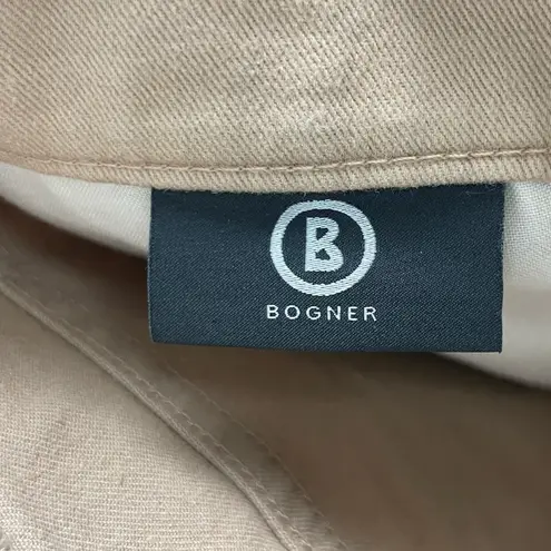 Bogner Khaki Tan High Waist Rough Straight Leg Pants Size undefined