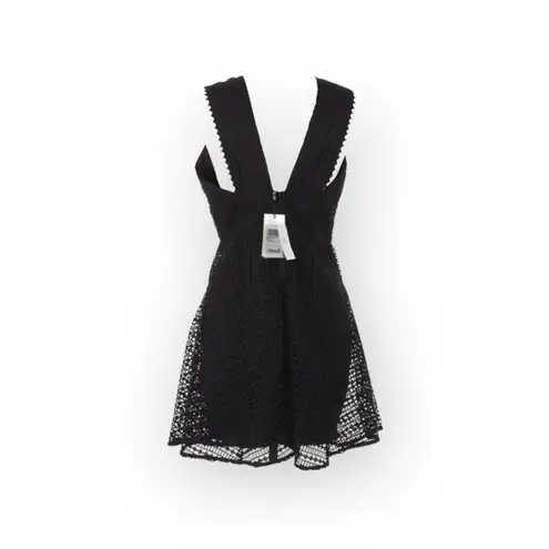 Bardot new ❤︎︎ Deep Plunge Fit n Flare Lace Cocktail Mini Dress ❤︎︎ Black ❤︎︎ M