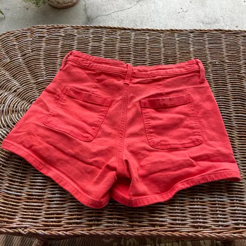 Universal Threads Universal Thread Womens Shorts Size 4‎ 27" Orange Red Cotton Blend