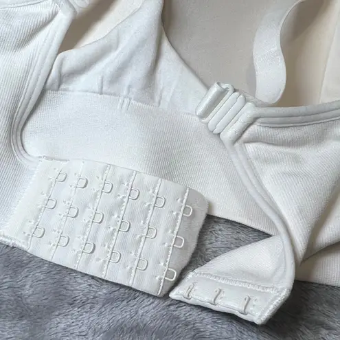 Auden Nursing Lightly Lined Seamless Bra Womens Medium White Adjustable Straps