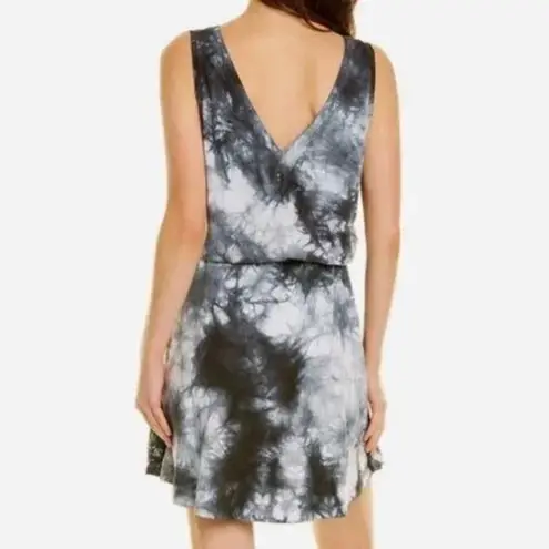 Sweaty Betty  Take It Easy drawstring waist dress black tie dye XS comfy casual