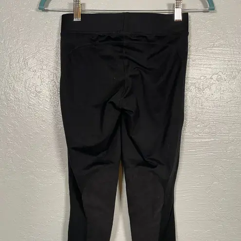 Kerrits Women S Black Equestrian Riding Pants Ultrasuede Patches Leggings