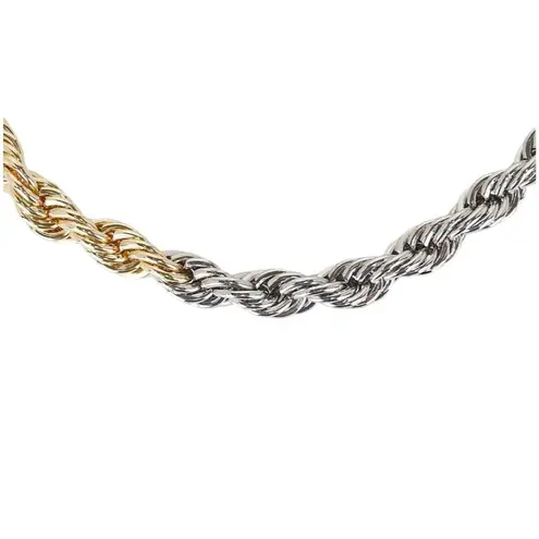 8 Other Reasons Two-tone Chain Necklace in Mixed Metal One Size New Womens Jewel