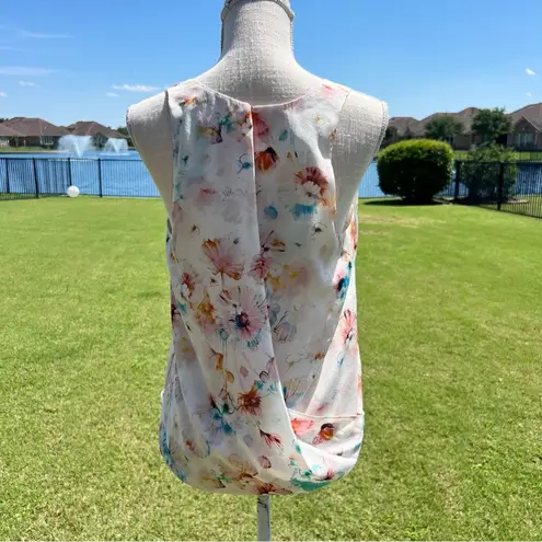 Rebecca Taylor Silk Floral Sleeveless Top - Multicolor