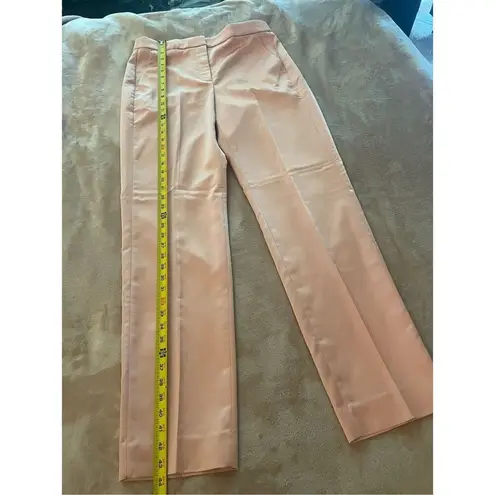 NWT JCrew Kate Straight Leg Satin Dress Pants Peach Pink 8T Size undefined