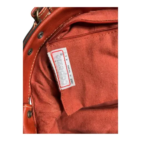 Capezio Vintage 1980 Reddish Orange Leather Shoulder Bag