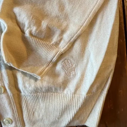 J. Lindeburg Italian Merino Wool V Neck Cardigan Sweater Size M