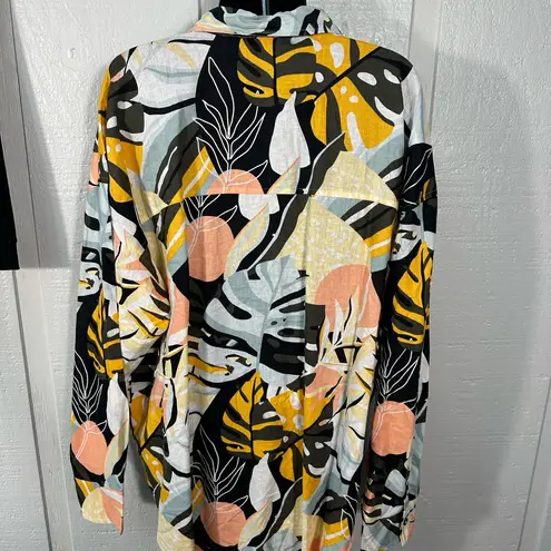 Calia Women's Oversized Long Sleeve Cover Up Size Large NWT