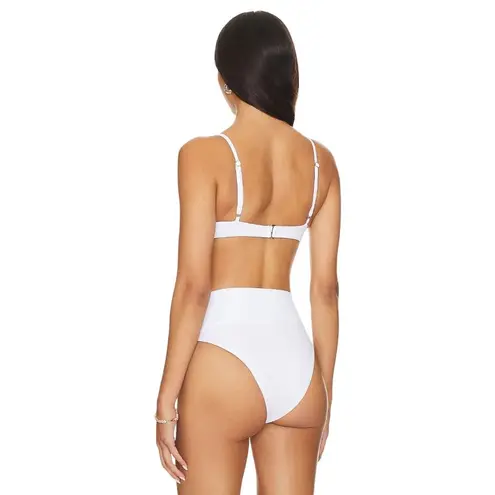 Beach Riot Camilla Bikini Top in White Small Womens Swimsuit