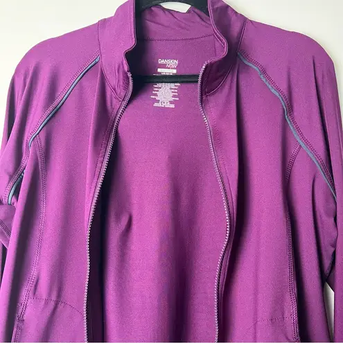 Danskin  Now - Purple Semi-Fitted Zip Up - Sz. L