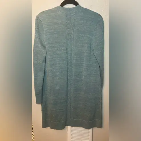 Soft Surroundings Cozy Teal Long Cardigan Size Medium