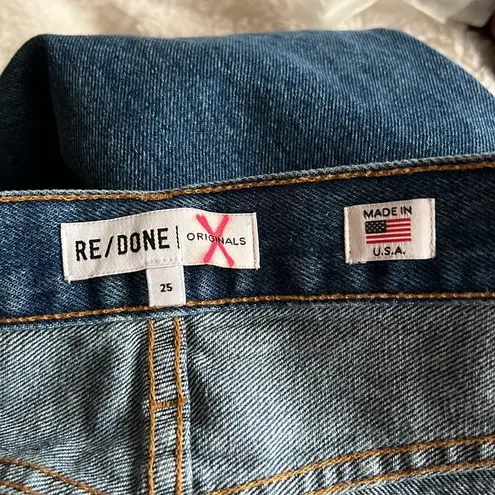 RE/DONE  Double Needle Crop Jeans - Saf