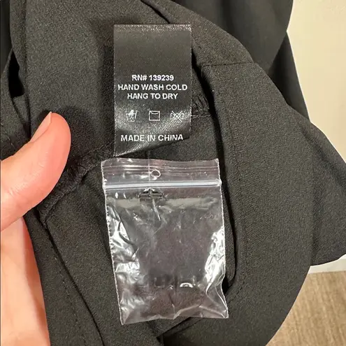 Pomander Place Tuckernuck Black Selena Maxi Dress Ruffle Tiered Women Size XS