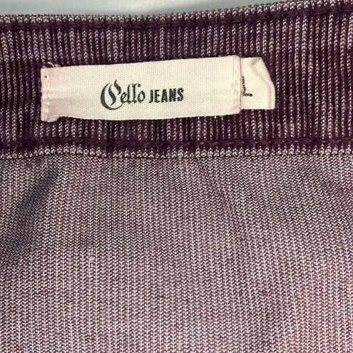 Cello  Jeans purple corduroy mini skirt womans skirt large