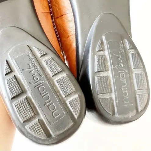 Natural Soul Tan Leather Two Strap Mary Janes Women’s Size 8.5 Coastal Grandma