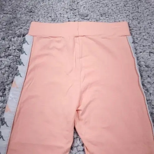 Kappa 222 Banda Cartin 2 Bike Shorts Women’s Size XS Orange Peach Skin Fit NWT