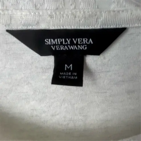Simply Vera, Vera Wang Simply Vera Vera Wang Women's Ivory Long Sleeve Shirt Size M