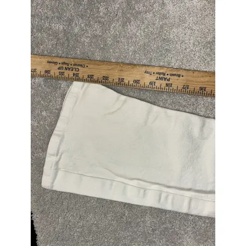 oraije paris white jeans cropped flare boot cut Size Small 25x24
