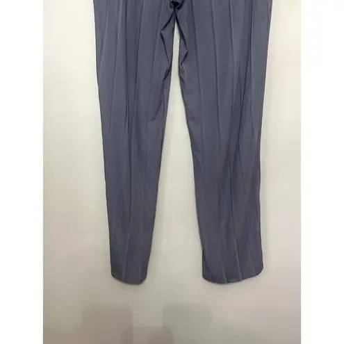 Danskin  Women's Gray/Blue Ribbed Pull On Lounge Pants L NWOT