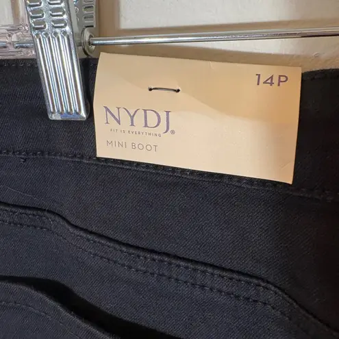 NYDJ NWT Billie Mini Boot Jeans High Rise Black Size 14P