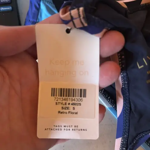 NWT LIVELY Straight Up Halter & Bikini Swim Bundle Size Small Blue