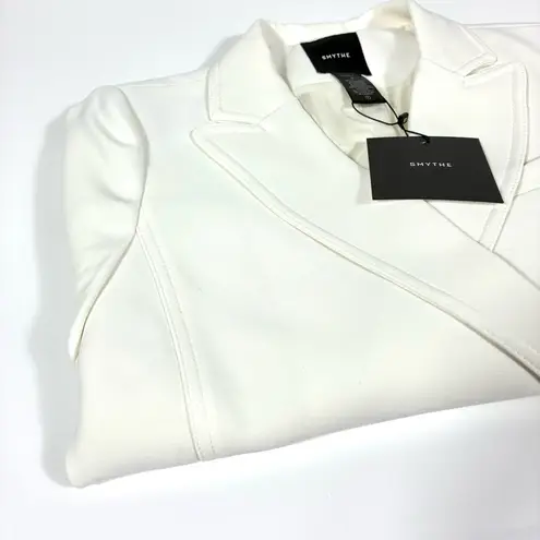 Smythe Wrap Asymmetrical Blazer Jacket White 8 NWT